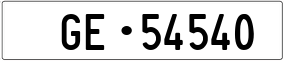 Truck License Plate